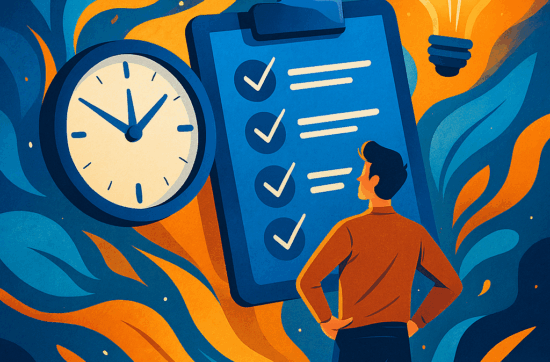 Illustration artistique et dynamique représentant un esprit focalisé appliquant la technique de l’implémentation d’intention dans un contexte professionnel